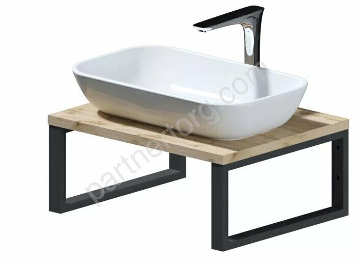 Grunge Loft Marka One Дуб Вотан 60см столешница для ванной комнаты под раковину настольную