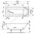 Penelope bianco VagnerPlast акриловая ванна 170x70см с каркасом и экраном