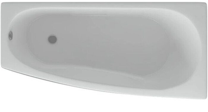 Пандора ванна акриловая угловая Aquatek 160х75 см с каркасом и сливом-переливом