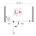 BelBagno KRAFT-B-12-60/20-C-Cr-L душевая дверь 80х195 см распашная, стекло прозрачное, профиль хром