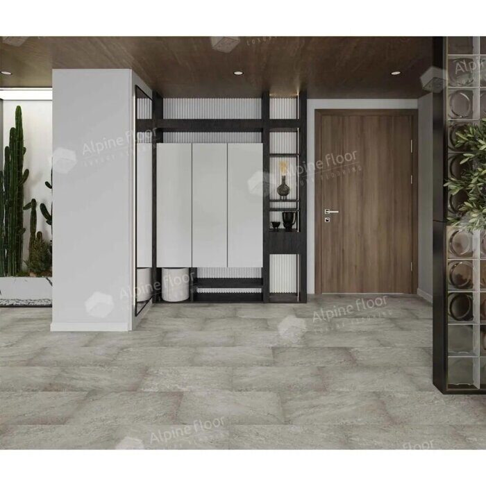 Шеффилд Light Stone LVT клеевая плитка ПВХ Alpine Floor ECO-15-15