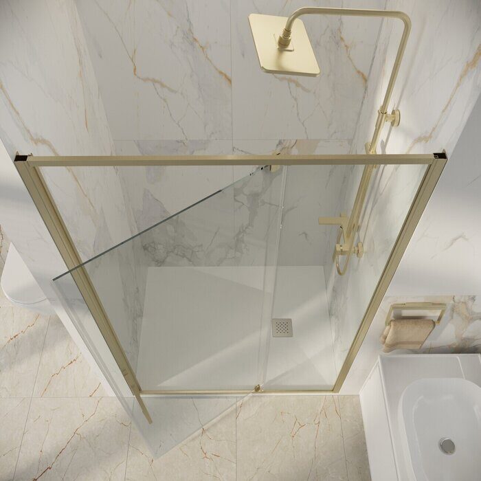 Niagara Nova NG-45-10ASG дверь в нишу распашная 100х195см, профиль Золото