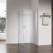 Veconi RV50CH-11090-01-C8 душевой угол, 110х90x195 см, дверь раздвижная, профиль хром