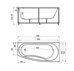Пандора ванна акриловая угловая Aquatek 160х75 см с каркасом и сливом-переливом