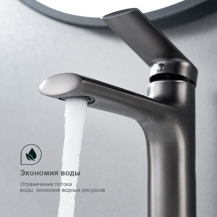 S50.10.09 Splenka Смеситель для умывальника, графит