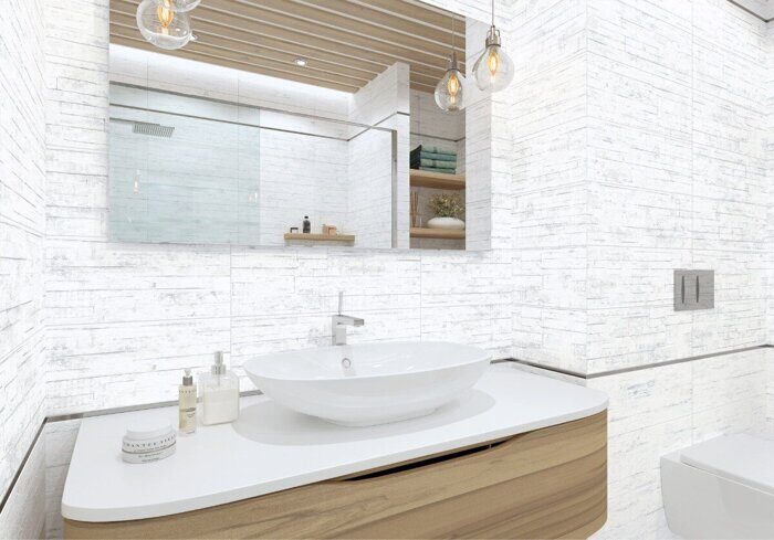 Formwork Loft AltaCera настенная плитка светло-серая матовая 20х60см