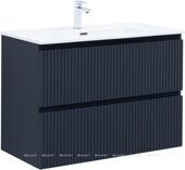 Джейн 90 тумба маренго для ванной комнаты с раковиной-столешницей Flat 90 Aquanet