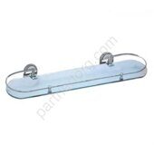 Frap F1907-1 стеклянная полка для ванной хром