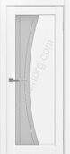 Сицилия 721.21 линии межкомнатная дверь белый снежный со стеклом мателюкс