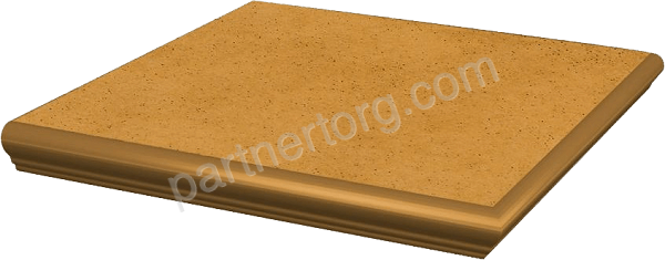 Aquarius Beige Kapinos Stopnica Narozna плитка клинкерная ступень угловая с капиносом Paradyz Ceramics