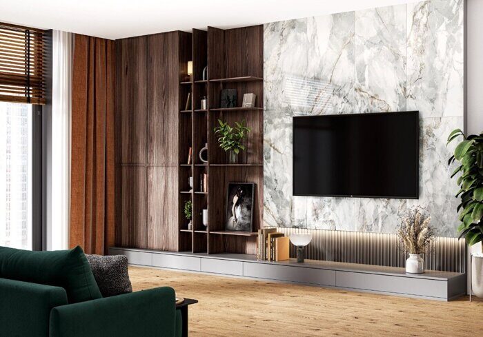 Sunset LCM керамогранит бело-серый полированный 120х60см