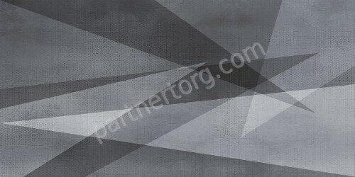 Shape Geometry AltaCera графитовая декорированная настенная плитка матовая 24,9х50см