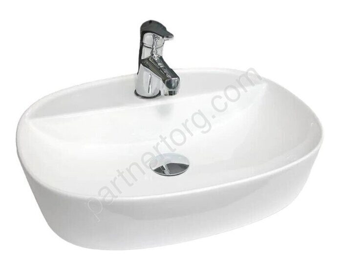 Calypso CS11430 раковина накладная с отверстием под смеситель 500х390х120мм