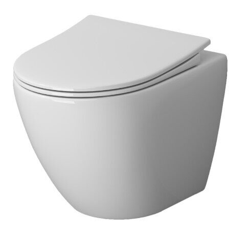 Niagara Vista NG-9301  подвесной безободковый унитаз белый с сидением