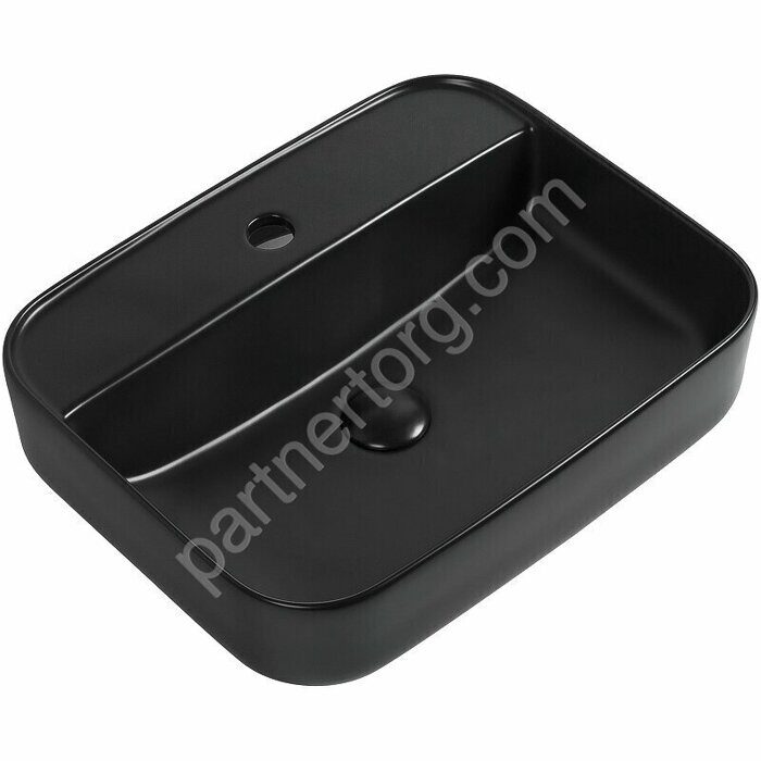 Soul-2-MB раковина накладная черная 500х400х140 с отверстием под смеситель