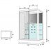 Loranto Selak CS00035775 душевая кабина 120х90см профиль черный, стекло прозрачное