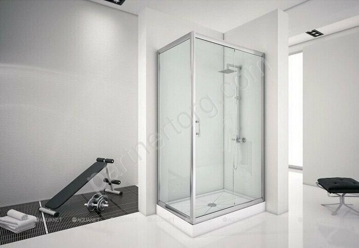 Aquanet Alfa NAA1131, душевой уголок прямоугольный, 150х80х200 см, прозрачное стекло, профиль хром