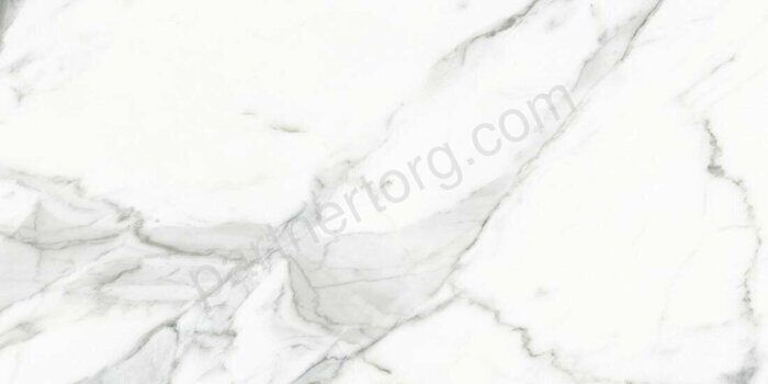 Calacatta Silver керамогранит белый матовый 60х120 Kerlife
