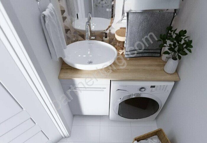 Wash 48Н 1д тумба напольная белый глянец