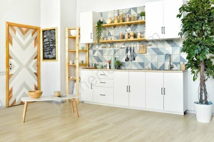 Секвойя Медовая LVT замковая плитка ПВХ Alpine Floor ЕСО 6-7