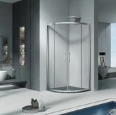 Cofe R-100-C-CH душевой уголок 100 см, стекло прозрачное, профиль хром