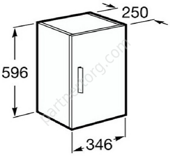 Debba шкафчик для ванной комнаты венге 60 Roca