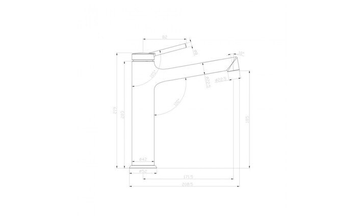 Minima LM3837C смеситель для раковины монолитный, хром Lemark