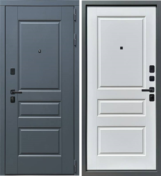 СТ-Монолит Муар Серый дверь входная стальная МДФ Velluto Oscure, МДФ Лайт грей шагрень