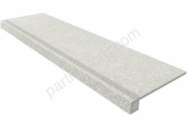 Комплект Cosmos Grey CM01 серый соль-перец неполированный: ступень 33х120см и Подступенок 15х120см Estima