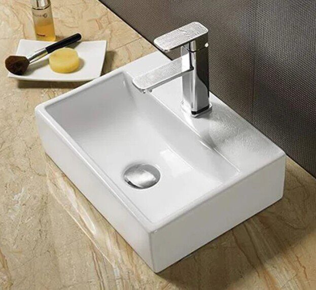 Velvex 7440C раковина накладная на столешницу 40х30х12 см