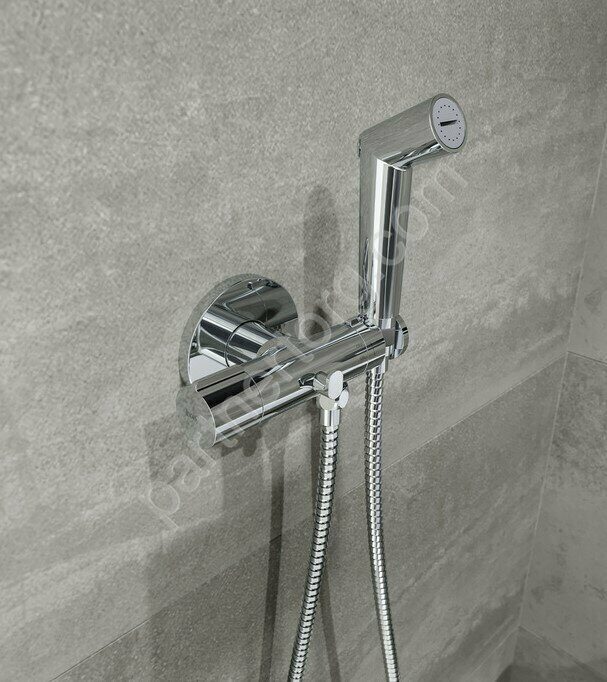 Axes Iddis хром, встраиваемый смеситель с гигиеническим душем AXESBR0i08