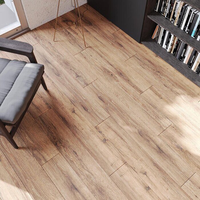 Дуб паркетный тёмный EPL019 ламинат Egger Pro Classic 32 класс, 8мм с фаской