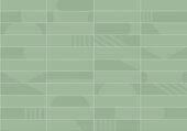Rivera Mist Green Smile Tile керамическая плитка матовая 7.5x30см