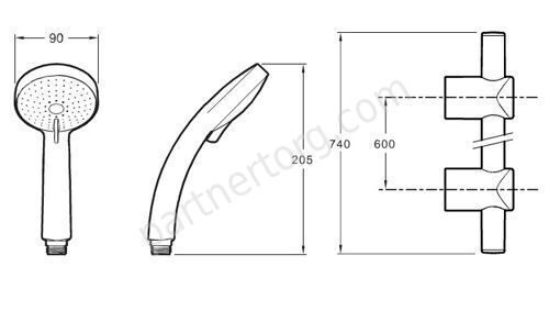 Citrus 90 душевая система Jacob Delafon