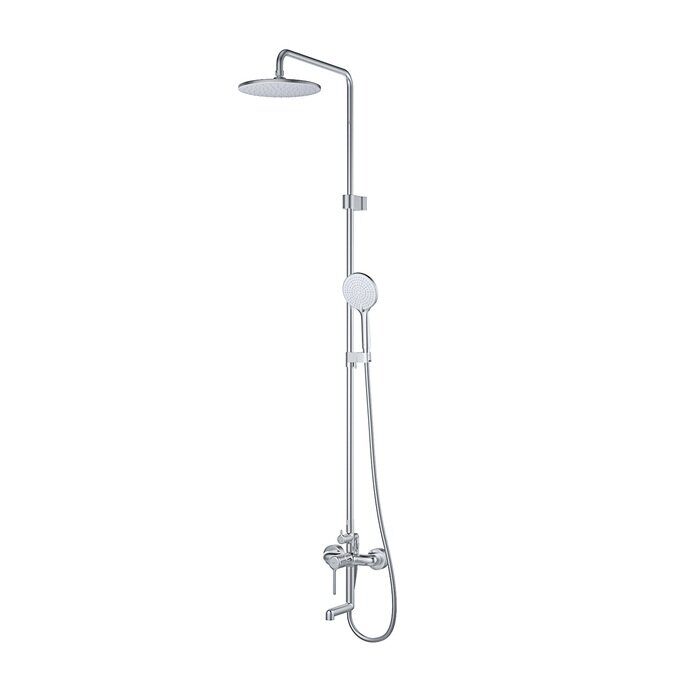 Aiger Iddis душевая система с тропическим душем хром AIGSB3Fi06