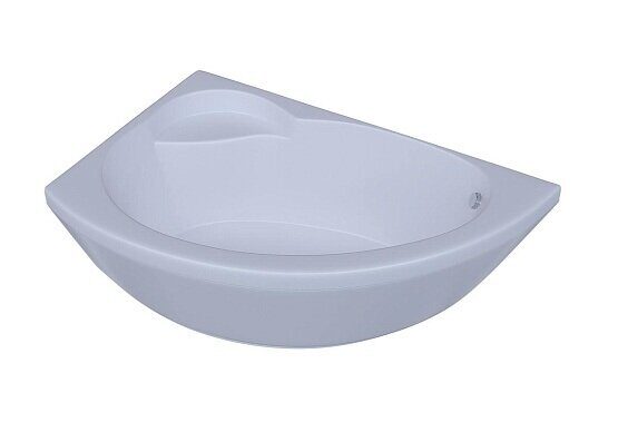 Аякс 2 ванна акриловая асимметричная Aquatek 170х110см с каркасом и сливом-переливом