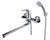 Plus Strike LM1157C смеситель для ванны и душа с плоским изливом, хром Lemark