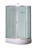 Loranto CS-66120-20 L F, 120*80*215 душевая кабина, поддон 20см, матовое стекло, стенки белые