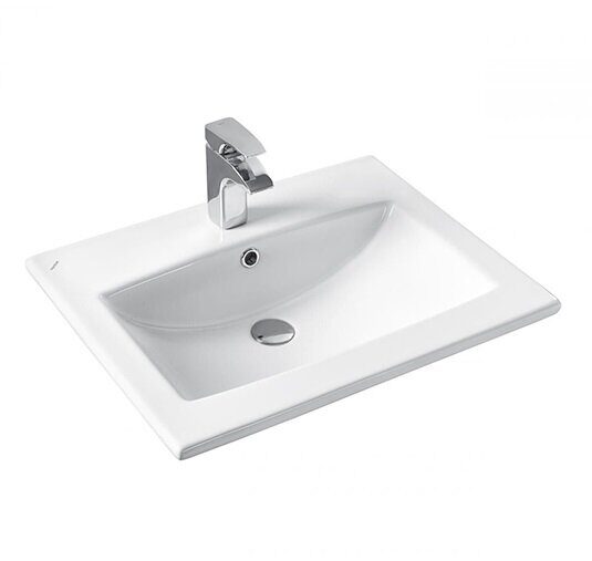 Grani 600-2-1 тумба дуб золотой для ванной комнаты с умывальником Элина 60