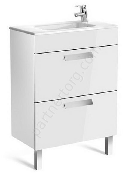 Debba тумба для ванной комнаты белая 60 Roca