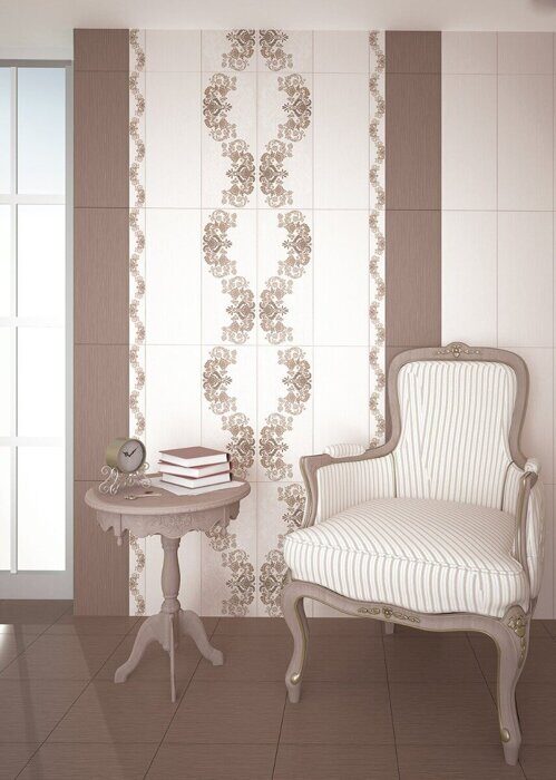 Amati Modern бордюр бежевый полуматовый рельеф 6,2х50,5см Azori