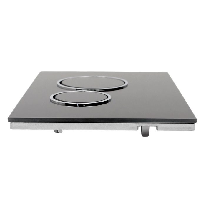 Vega CS230BLG+С клавиша смывная для инсталляции, черный+хром, круг