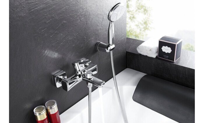 Evitta LM0514C, смеситель для ванны и душа с 1-функциональной лейкой, хром Lemark