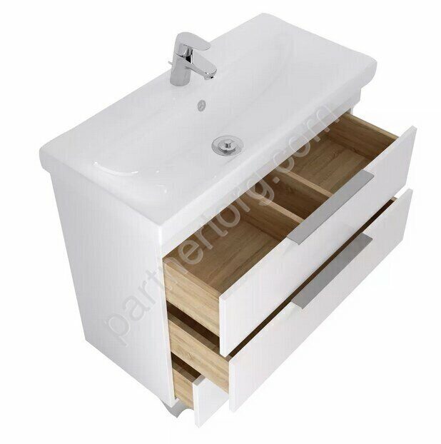 Gaula 80Н 3я тумба напольная белая