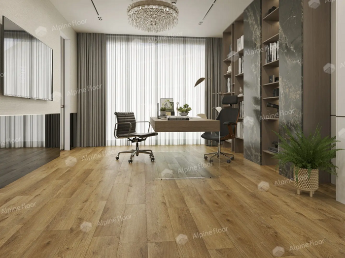 Дуб Цейлонский EASY LINE LVT клеевая плитка ПВХ Alpine Floor ECO 3-30
