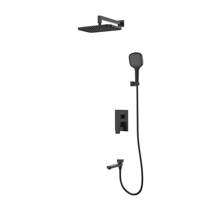 Raglo R30.27.06 Встраиваемая душевая система, черный