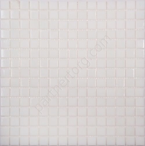 Белая стеклянная мозаика Econom series GP02