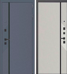 Модерн дверь входная стальная Черный муар, МДФ Графит, МДФ Ясень серый эмаль