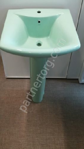 Умывальник с пьедесталом Huida HD201B, LG светло-зеленый