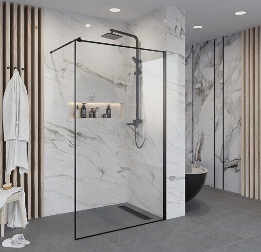 Niagara Nova NG-687-90BLACK душевая перегородка 90х195см